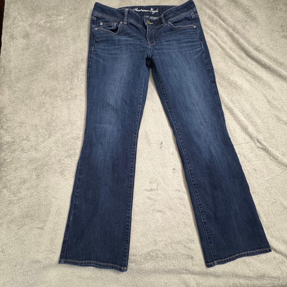 American Eagle Outfitters Women's Dark Blue Bootcut Jeans
